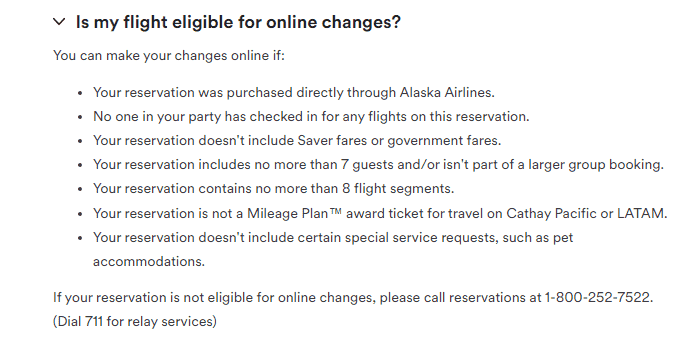 Alaska change flight
